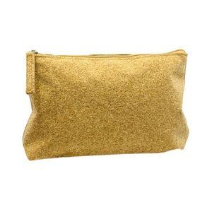 ▪️ 5/$25 ORIGINS Faux Cork Cosmetic Bag - 6 x 9” NEW